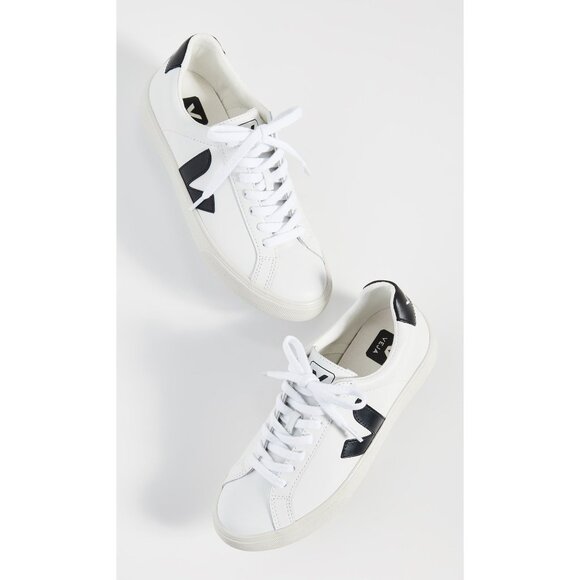 Veja Other - Veja Esplar Logo Sneakers in Extra-White Black 11 Mens Athletic Shoes
